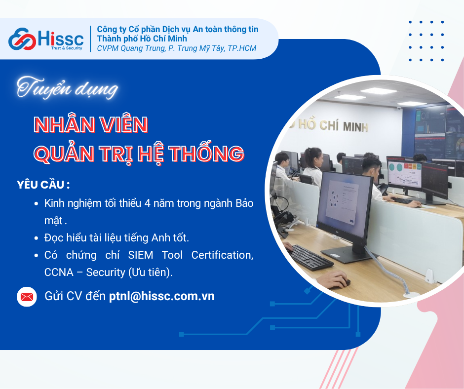 Tuyển dụng nhân viên quản trị hệ thống